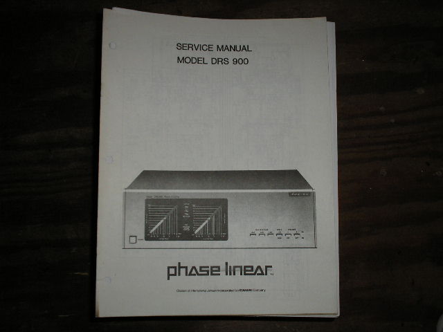 DRS-900 Power Amplifier Service Manual with parts lists and schematics